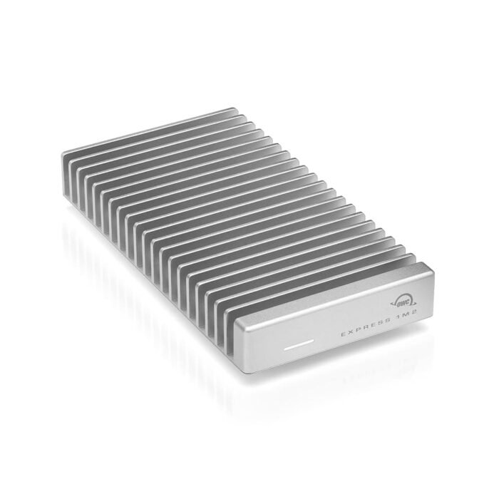 OWC 2TB Express 1M2 Portable NVMe Thunderbolt (USB-C) SSD USB4 Ultra Fast External SSD Drive with Aluminum Heat Sink Enclosure