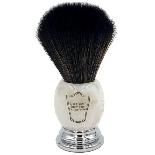 Parker Ultra Soft SYNTHETIC Bristle Shaving Brush - For Sensitive Skin