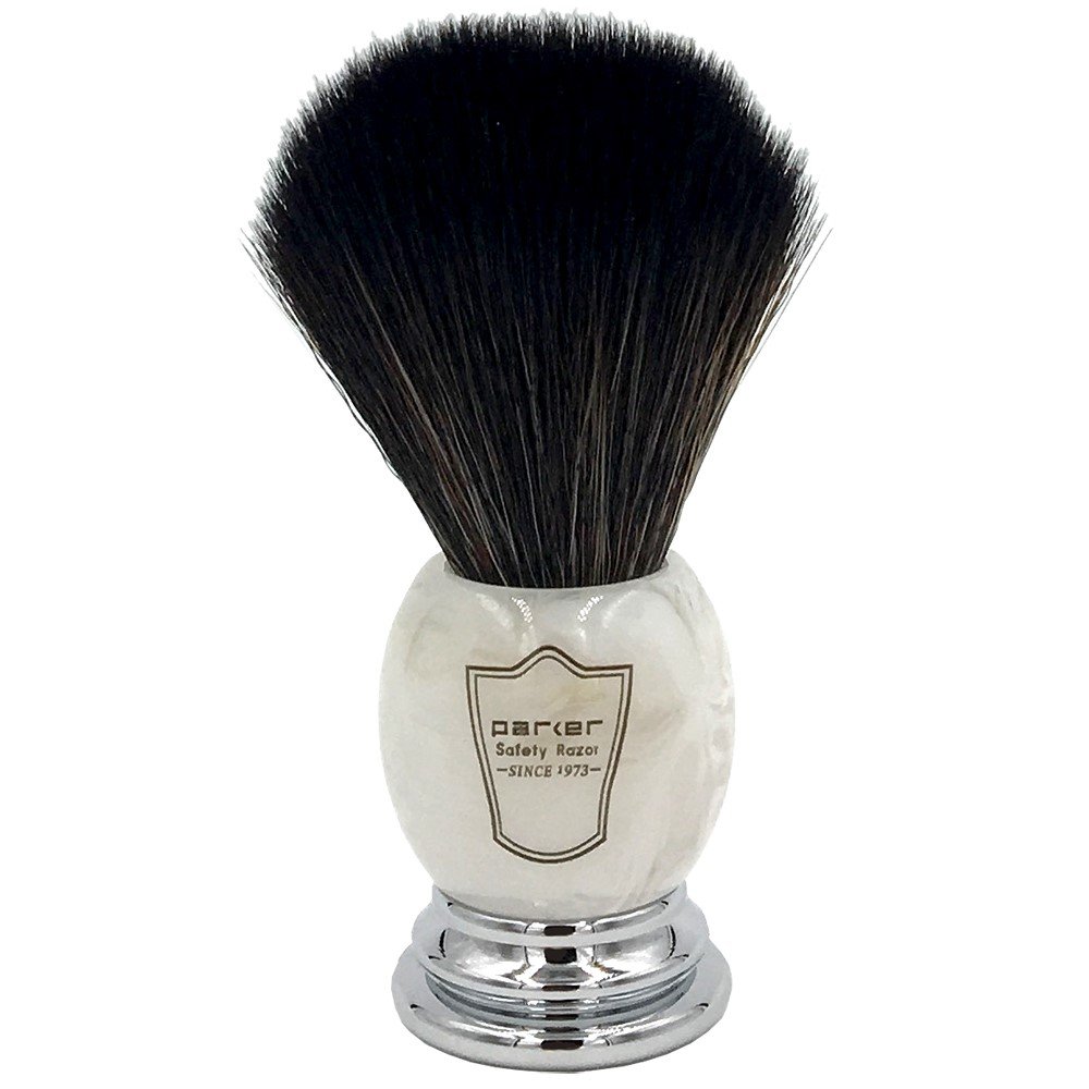 Parker Ultra Soft SYNTHETIC Bristle Shaving Brush – For Sensitive Skin