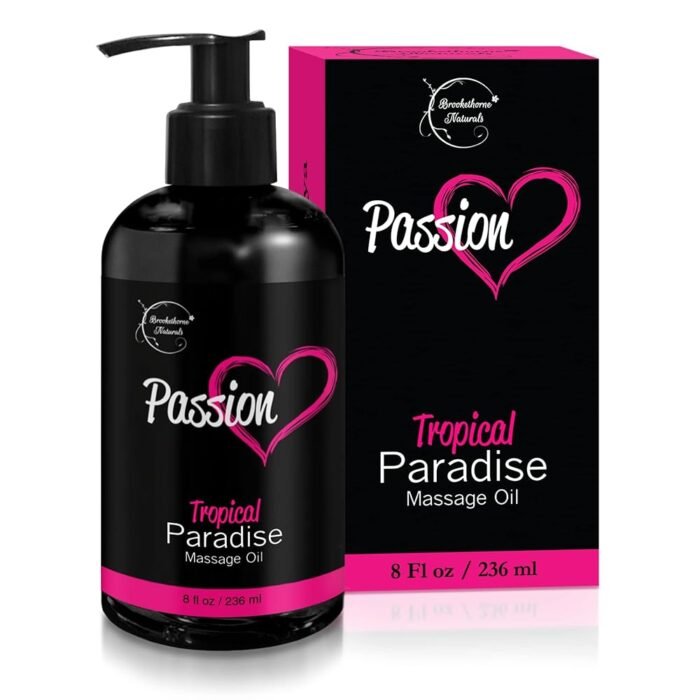 Passion Sensual Massage Oil for Couples | 100% Natural Body Massage Oil for Date Night with Jojoba Oil | Relaxing Massage Oil for Massage Therapy | Perfect Glide & Smooth Skin,...