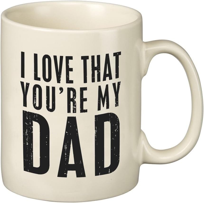 Primitives by Kathy 25389 Stoneware Coffee Mug, 20 oz., You’re My Dad