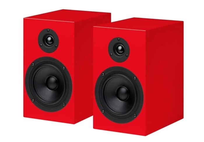 Pro-Ject Audio - Speaker Box 5-2-Way Monitor Speaker - Red (Pair)