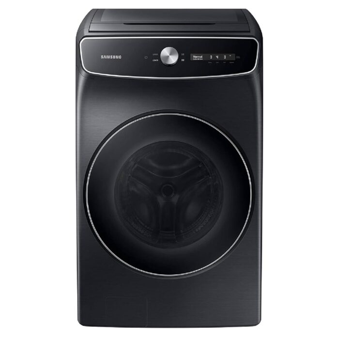 SAMSUNG 6.0 Cu Ft. Smart Dial Front Load Washer, Wash 2 Loads in 1 Large Capacity Machine, FlexWash, 28 Minute Super Speed Clothes Washing, Steam Stain Removal, WV60A9900AV/A5,...