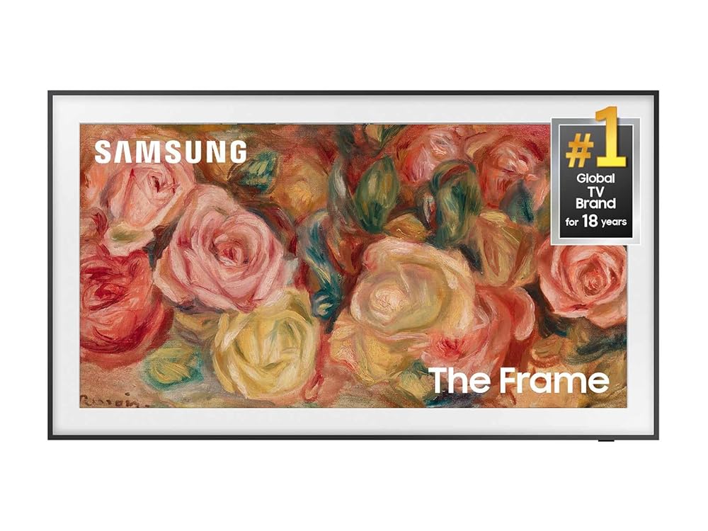 SAMSUNG 75-Inch Class QLED 4K LS03D The Frame Series Quantum HDR Smart TV w/ Dolby Atmos, Art Mode, Anti-Reflection, Customizable Frame, Slim Fit Wall Mount with Alexa Built-In…