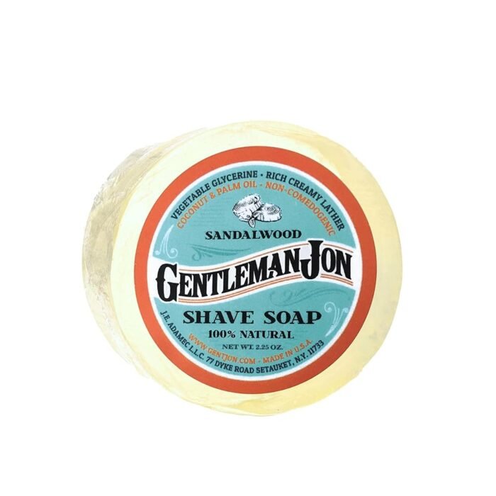 Sandalwood Shaving Soap for Men - Creates the Perfect Lather - Ideal for Smooth Shaves - Moisturizes and Protects - Elevate Your Grooming with this Classic Shave Essential (2.25...