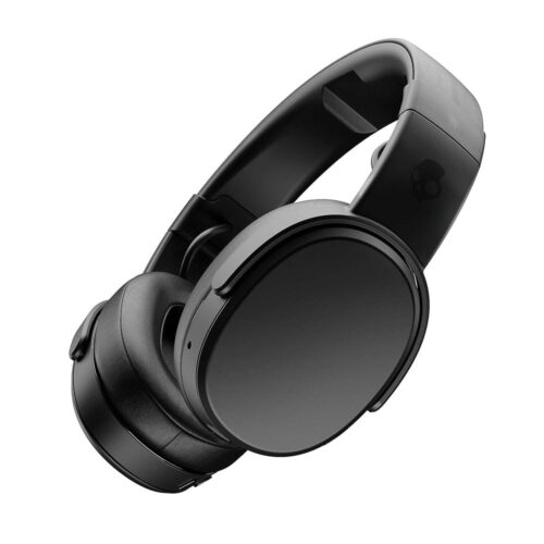 Skullcandy Crusher Over-Ear Wireless Headphones with Sensory Bass, 40 Hr Battery, Microphone, Works with iPhone Android and Bluetooth Devices - Black