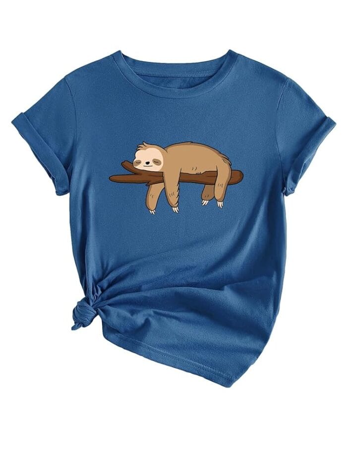 SOLY HUX Women's Cute Graphic Tees Cartoon Casual Summer Tops Short Sleeve T Shirts