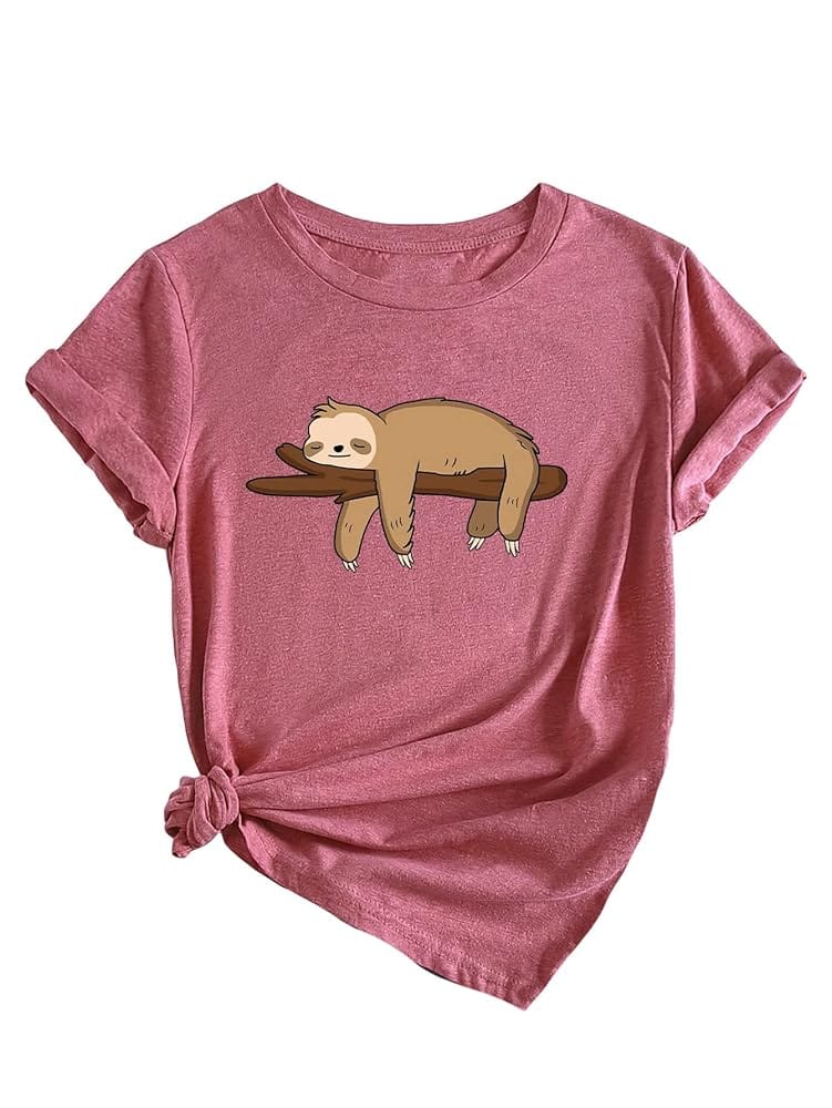 SOLY HUX Women’s Cute Graphic Tees Cartoon Casual Summer Tops Short Sleeve T Shirts