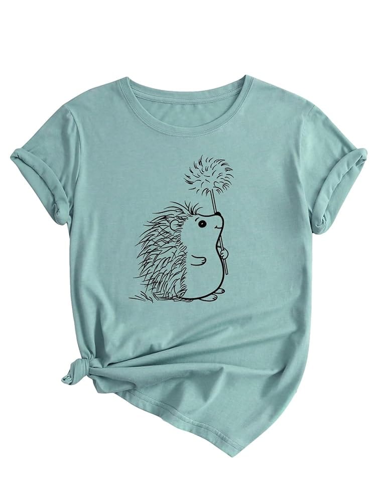 SOLY HUX Women’s Cute Graphic Tees Cartoon Casual Summer Tops Short Sleeve T Shirts