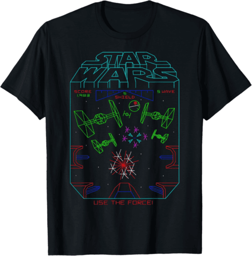 Star Wars Space Fight Vintage Arcade Graphic T-Shirt T-Shirt