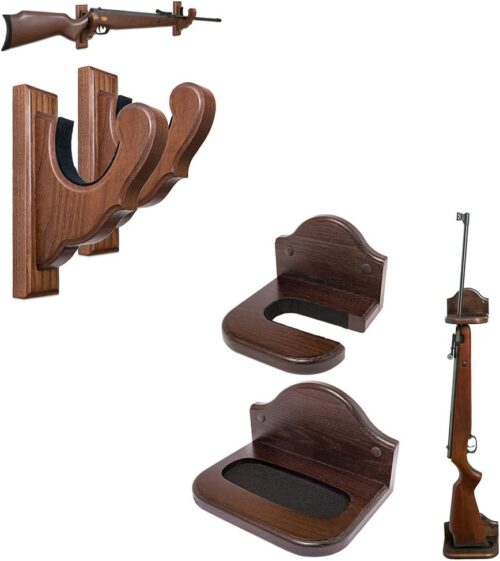TESLYAR Figured Gun Rack Wall Mount & Vertical Gun Rack