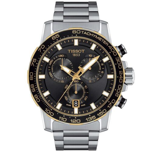 Tissot mens Supersport Chrono Stainless Steel Casual Watch Grey T1256172105100