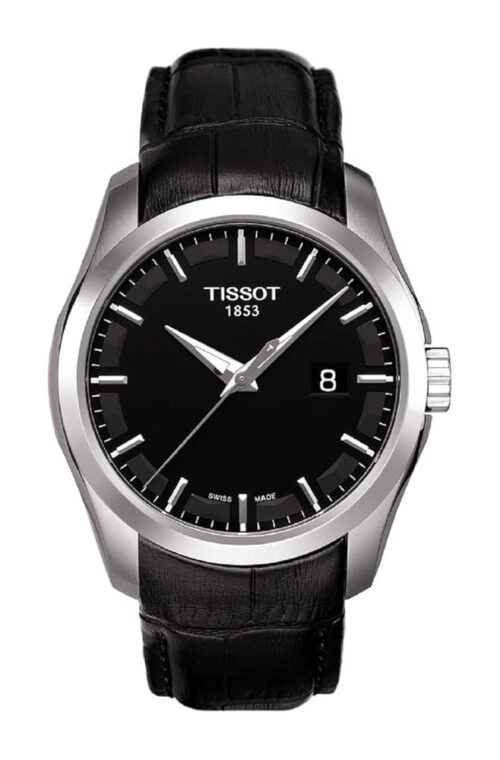 Tissot Men's T0354101605100 Couturier Black Dial Strap Watch