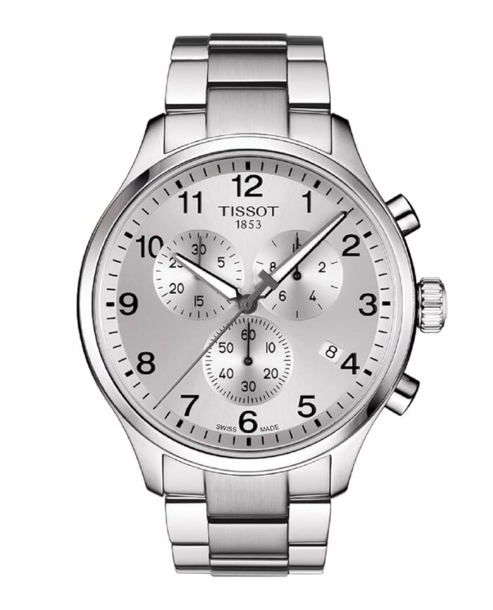 Tissot mens Tissot Chrono XL Stainless Steel Casual Watch Grey T1166171103700