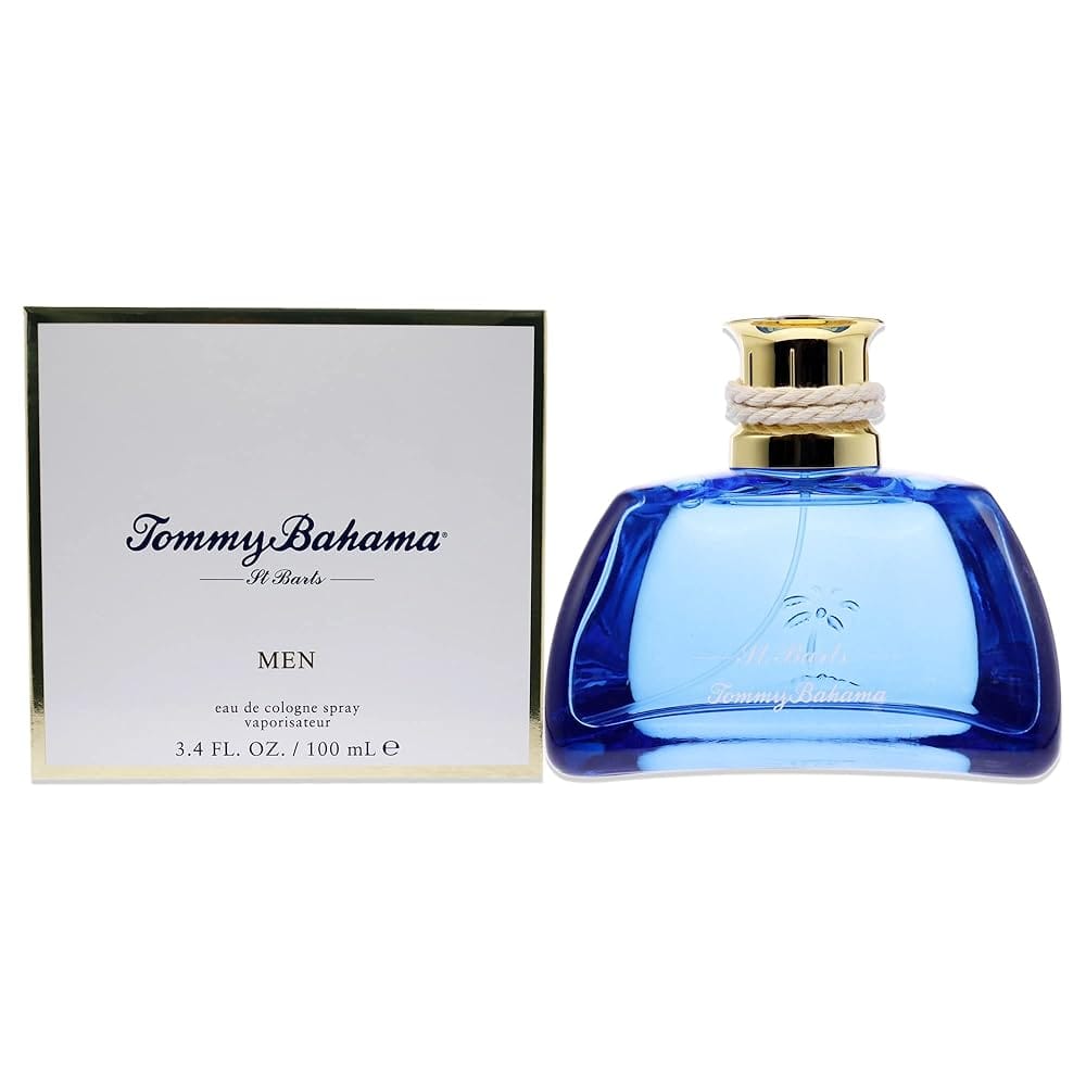 Tommy Bahama St. Barts Men Eau De Cologne for Men, Notes of Sparkling Lime, Guava Nectar, Vanilla, Palm Wood, Refreshing Island-Inspired Scent, Long-Lasting Fragrance