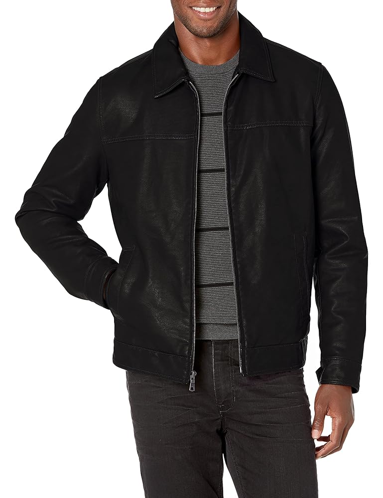 Tommy Hilfiger Men’s Classic Faux Leather Jacket