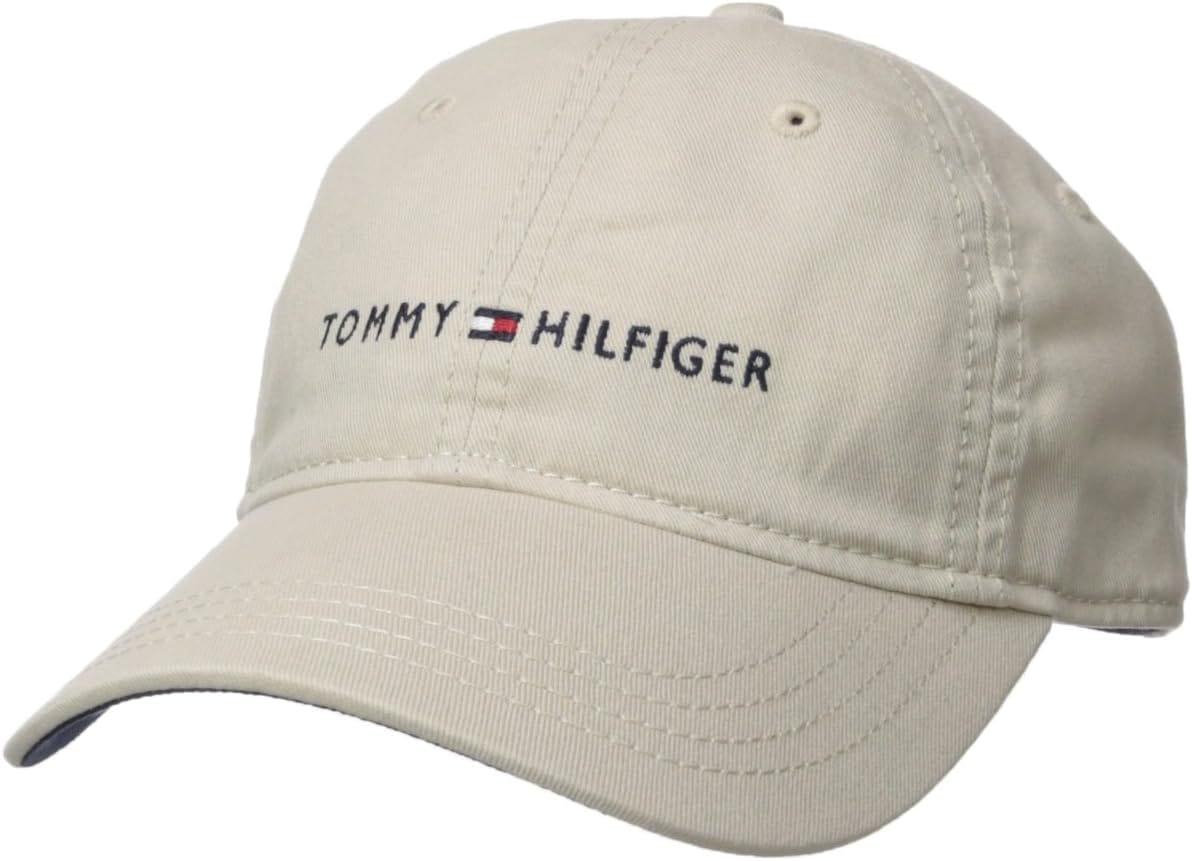 Tommy Hilfiger Men’s Cotton Logo Adjustable Baseball Cap