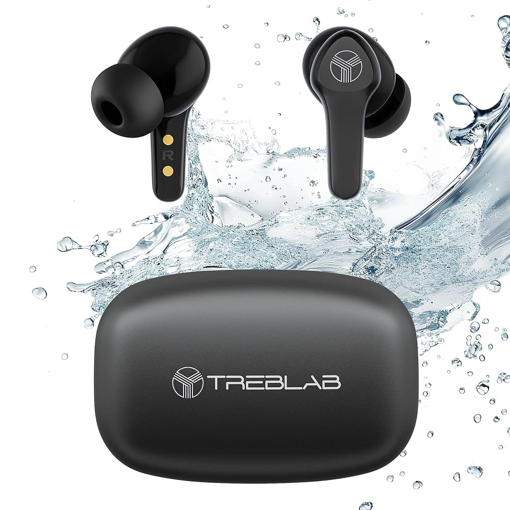 TREBLAB X9 Pro – Hybrid Active Noise Cancelling Earbuds, High-Precision Sound, 6 AI Mics for Calls, IPX6 Waterproof, 50H Playtime, Comfortable for Sports, Work, Travel. Wireless…