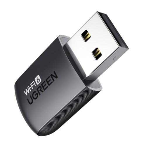 UGREEN WiFi Adapter for Desktop PC, AX900 USB WiFi 6 Adapter with 5GHz/2.4GHz Dual Band, WiFi Dongle Supports Windows 10/11 Built-in Driver