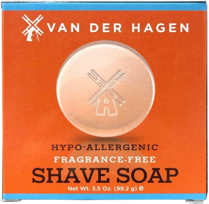 Van Der Hagen Men's Luxury Fragrance Free Shave Soap (Pack of 1)