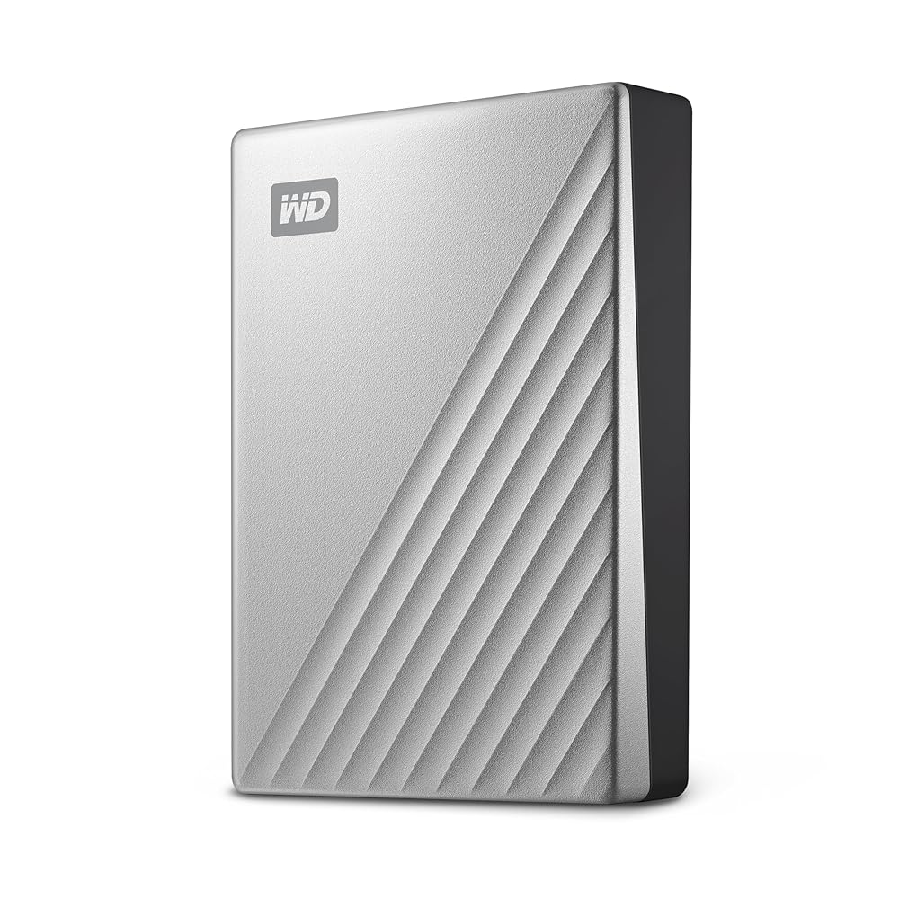 WD 6TB My Passport Ultra for Mac Silver, Portable External Hard Drive, Backup Software with Defense Against ransomware, and Password Protection, USB-C and USB 3.1 -…