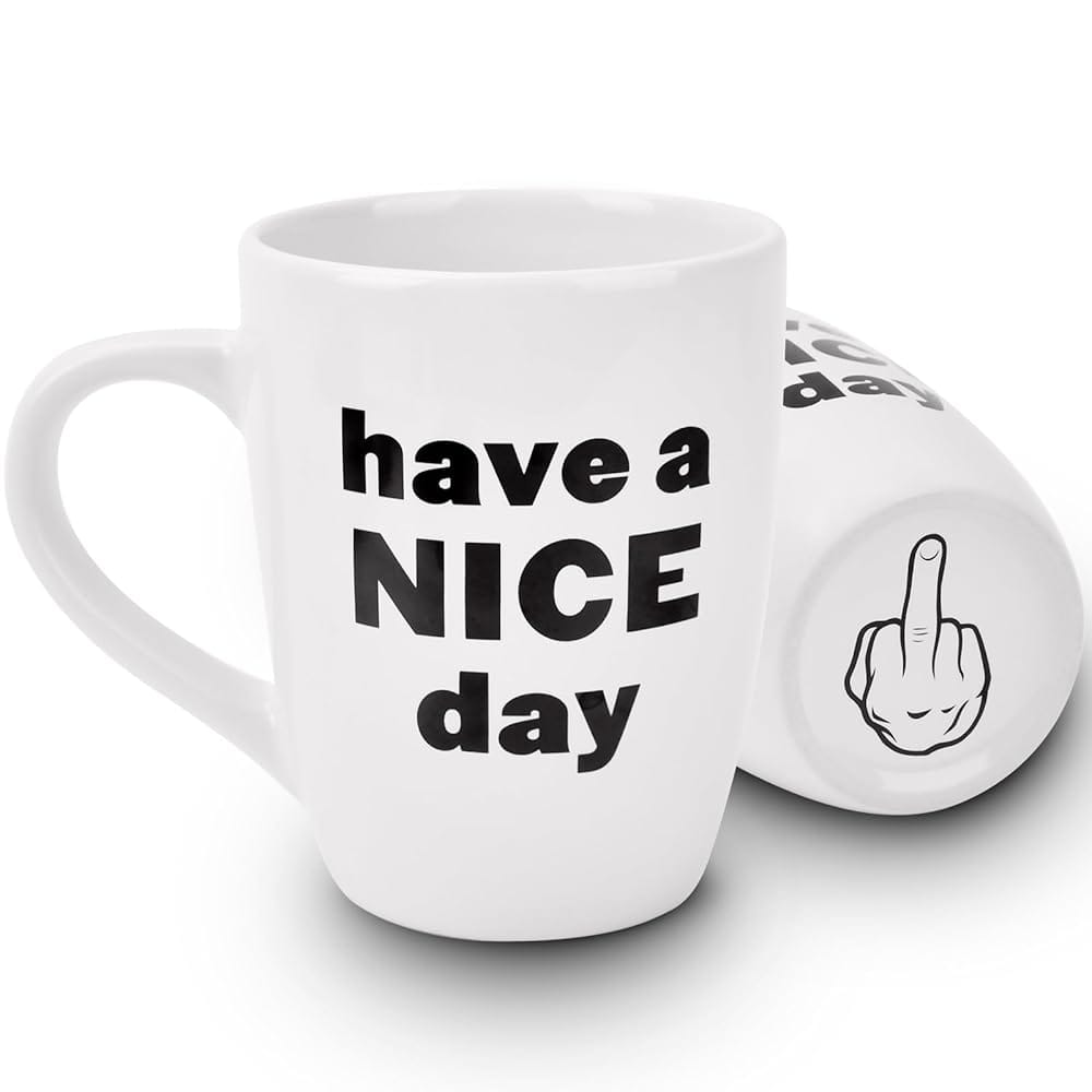 White Elephant Gifts for Adults, 16 OZ Coffee Mug Funny Gifts for Women Men Wife Sister Mom Dad Friend, Gag Gifts for Him Husband Christmas Stocking Stuffers Valentines Day…