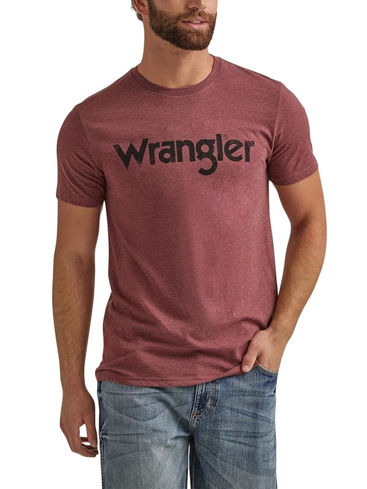 Wrangler Men’s Western Crew Neck Short Sleeve Tee Shirt