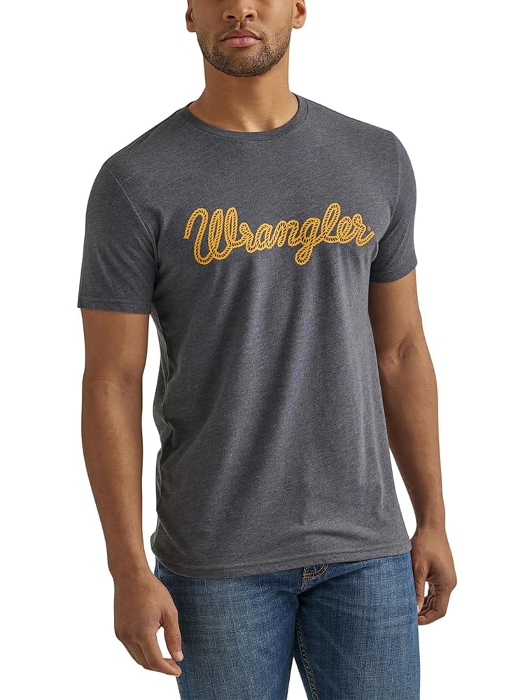 Wrangler Men’s Western Crew Neck Short Sleeve Tee Shirt