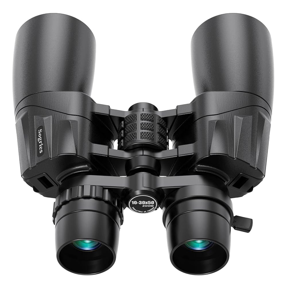 10-30×50 Zoom Binoculars for Adults, High Powered Military Binoculars for Bird Watching Traveling Hunting Concerts with Large View,BAK4,FMC Lens,Clear Low Light Vision at Night…