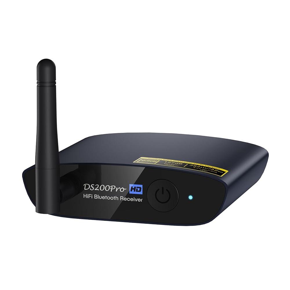 1Mii HiFi Bluetooth 5.3 Music Receiver for Home Stereo with LDAC, Bluetooth Audio Adapter with Audiophile DAC aptX HD, RCA Optical Output for AV Receiver or Stereo Amplifier -…