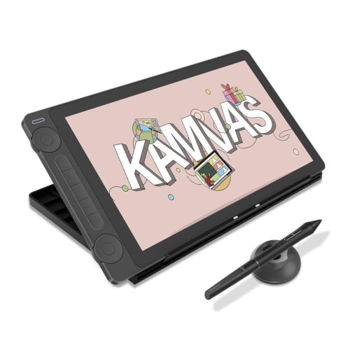 2024 HUION Kamvas 13 (Gen 3) Drawing Tablet with Screen,13.3" Full-laminated Art Tablet with Anti-sparkle Canvas Glass, 99% sRGB, PenTech 4.0, 16384 Pen Pressure, Dual Dial for...
