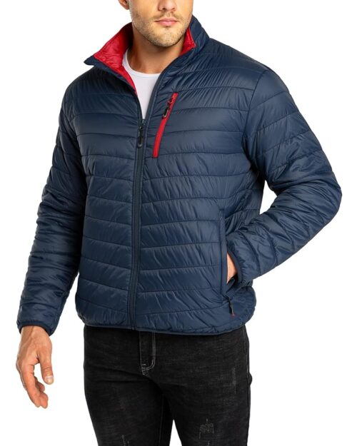33,000ft Men's Puffer Jacket Lightweight Packable Winter Jacket