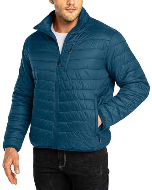 33,000ft Men's Puffer Jacket Lightweight Packable Winter Jacket