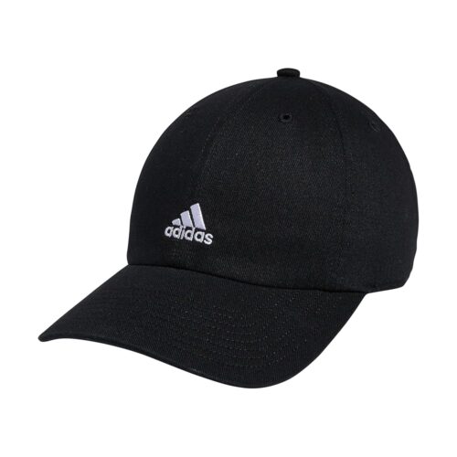 adidas Women's Saturday Hat, relaxed fit athletic adjustable cotton baseball cap