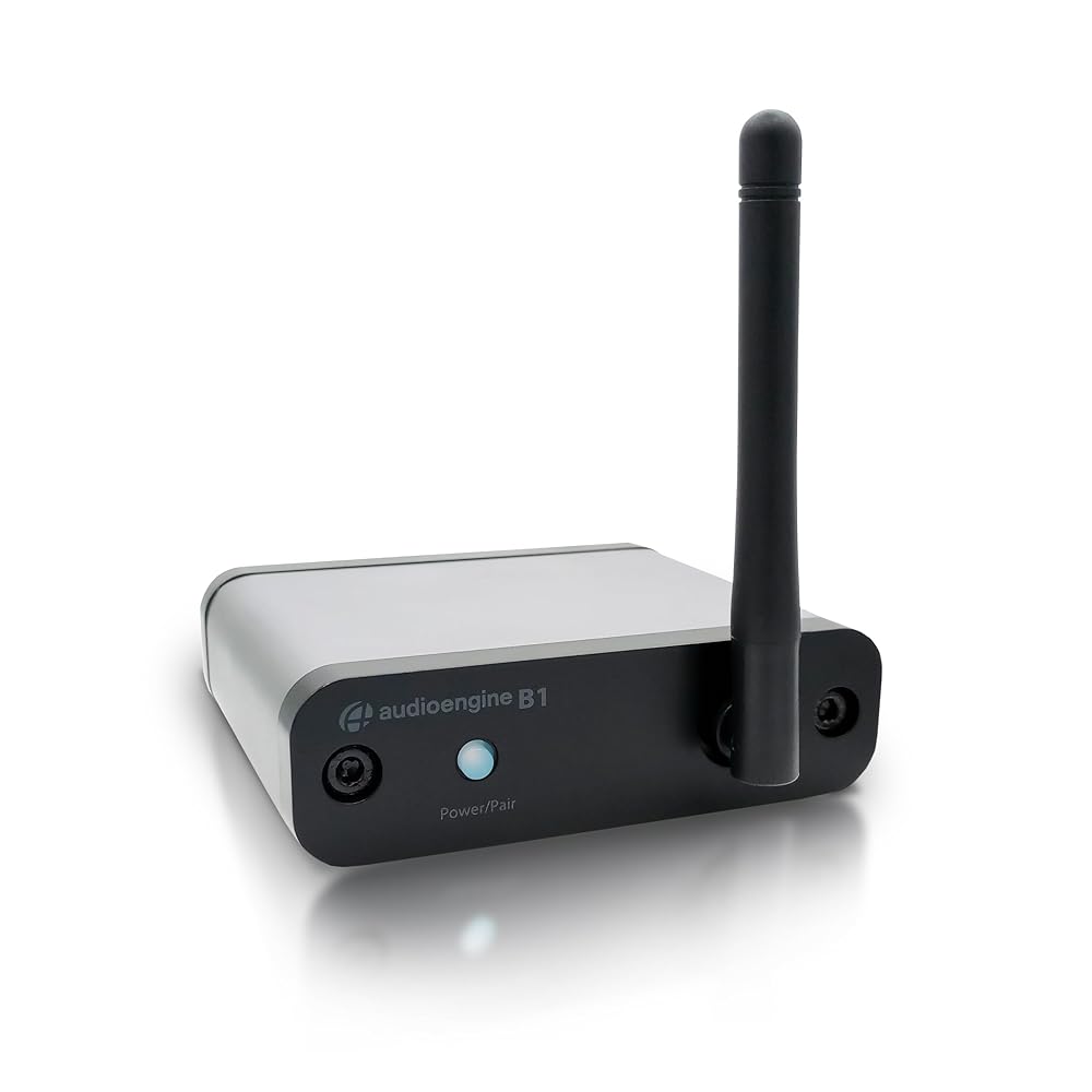 Audioengine B1 Bluetooth Receiver for Old Stereo Speakers and Sound Systems – Long Range HiFi Wireless Up to 32 Bit Audio Music Streamer