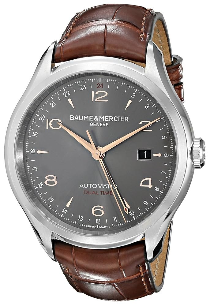 Baume & Mercier Men's BMMOA10111 Clifton Analog Display Swiss Automatic Brown Watch