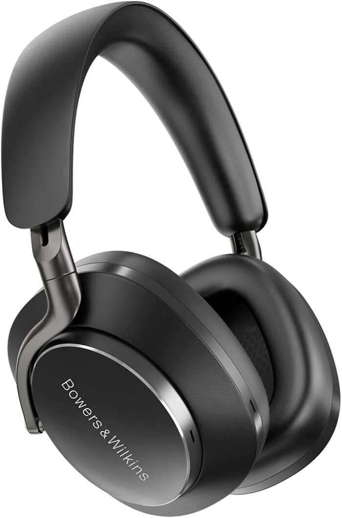 Bowers & Wilkins Px8 Over-Ear Wireless Headphones, Advanced Active Noise Cancellation, Luxurious Materials, 30-Hour Battery Life, 15-Min Quick Charging, Black