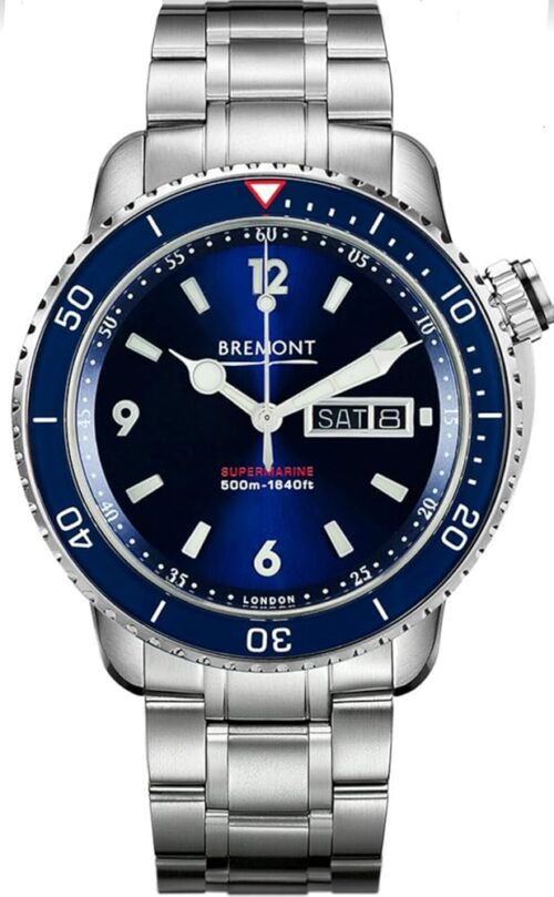 Bremont Watch Supermarine Chronometer S500 Blue Dial S500/BL/BR/2018