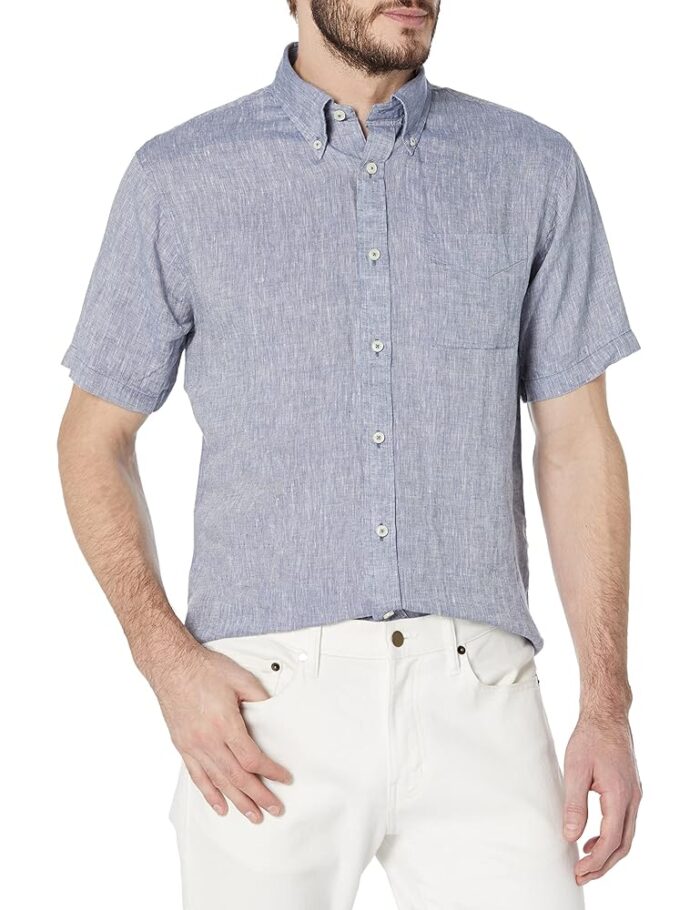 Brooks Brothers Men's Short Sleeve Button Down Sport Shirt