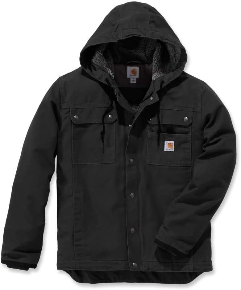Carhartt Men’s Relaxed Fit Washed Duck Sherpa-Lined Utility Jacket