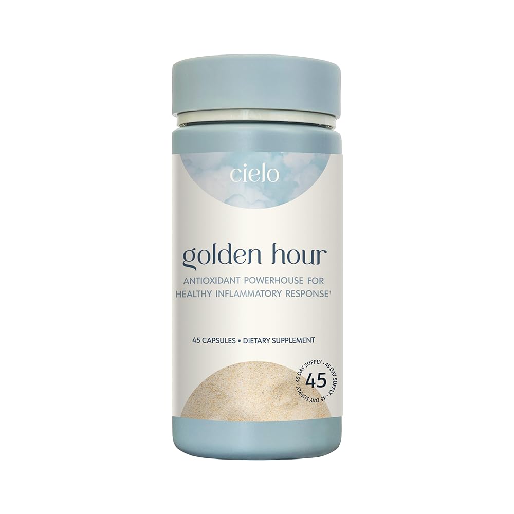 Cielo Golden Hour – Antioxidant Supplement for Healthy Immune System Response – Nutritional Antioxidant Blend for Women and Men (45 Day Supply)
