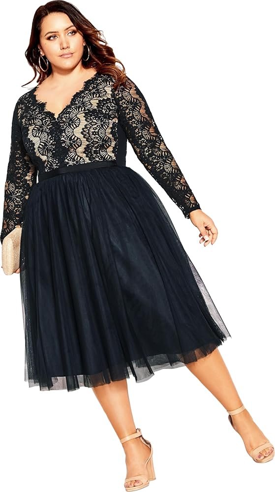 City Chic Plus Size Dress, Rare Beauty Dress