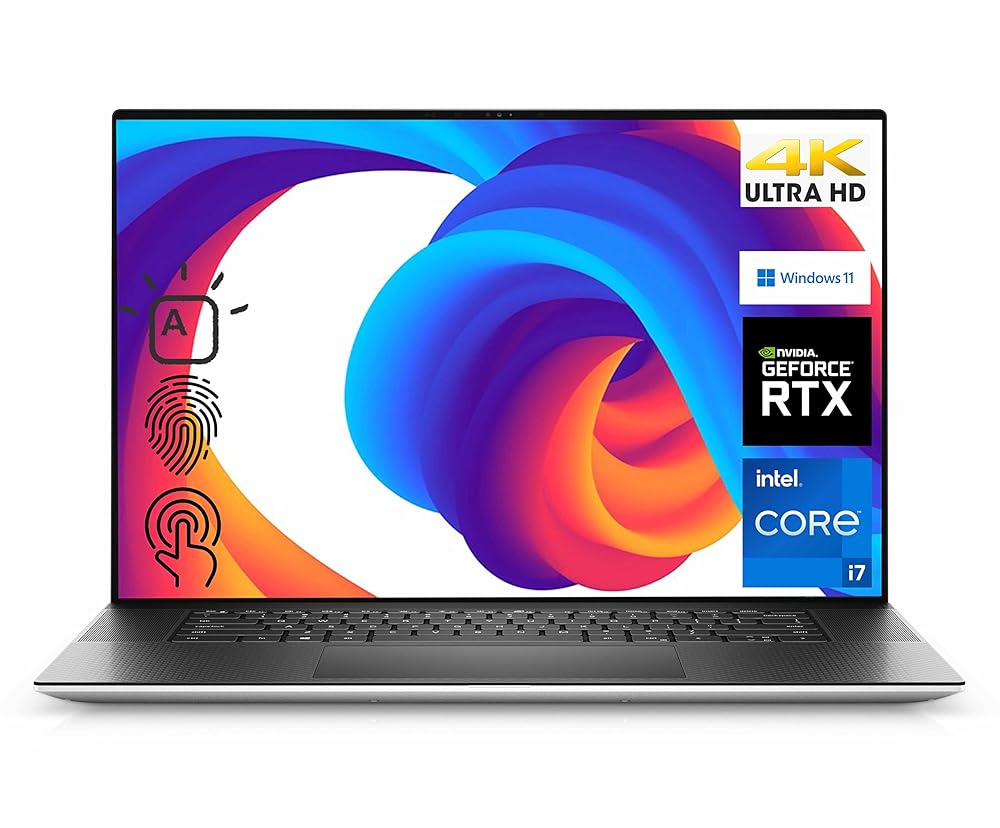 Dell XPS 9710 17-inch UHD+ Touch Laptop, Intel i7-11800H, GeForce RTX 3050, 32GB RAM, 1TB SSD, Webcam, Backlit KB, FP Reader, Killer Wi-Fi 6, Thunderbolt 4, Win 11 Home (Renewed)