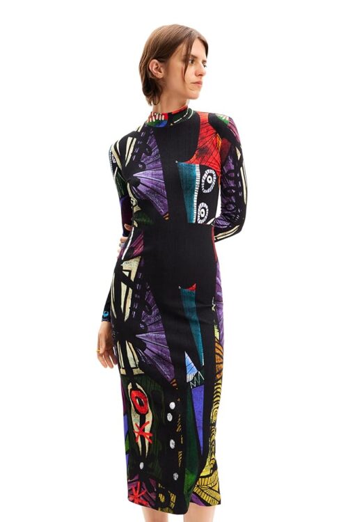 Desigual Women's Dress Long Sleeve