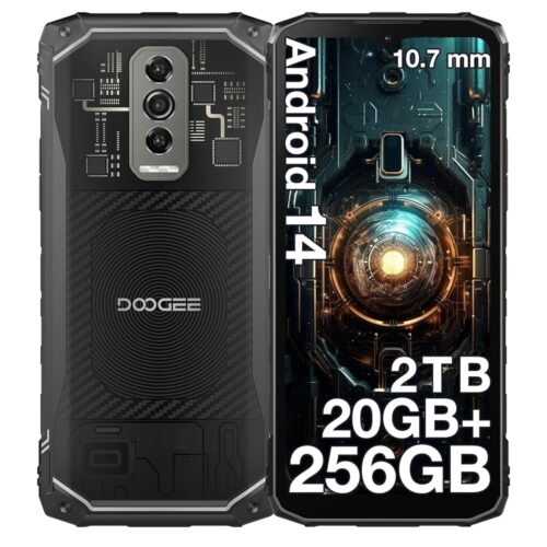 DOOGEE Blade 10 Ultra (2025) Rugged Smartphone, 20GB RAM+256GB ROM Rugged Phone Unlocked Android 14,6.56''90Hz Display,50MP Camera, IP68/IP69K Waterproof Phones, Face...