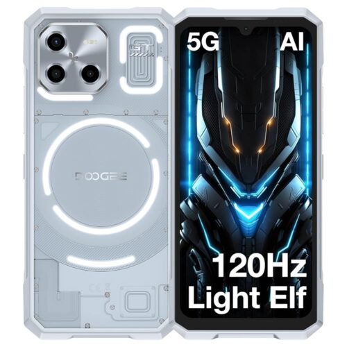 DOOGEE Blade GT AI 5G Rugged Phone Unlocked,LED Light Effect,6nm D7050 CPU,32GB+256GB/2TB,10.5mm Ultra-Thin Android 14 Rugged Smartphone,6.72"...