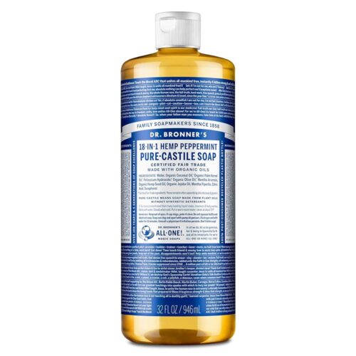 Dr. Bronner's Pure-Castile Liquid Soap- Made with Regenerative Organic Certified Oils- 18-in-1 Uses for Face, Body, Hand, Hair, Laundry & More- Vegan, Non-GMO- Body Wash-...