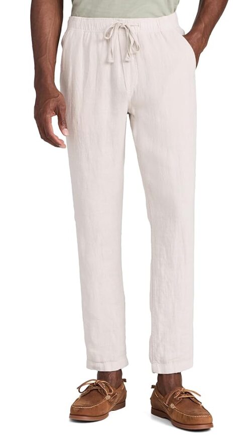 Faherty Men's Linen Drawstring Pants