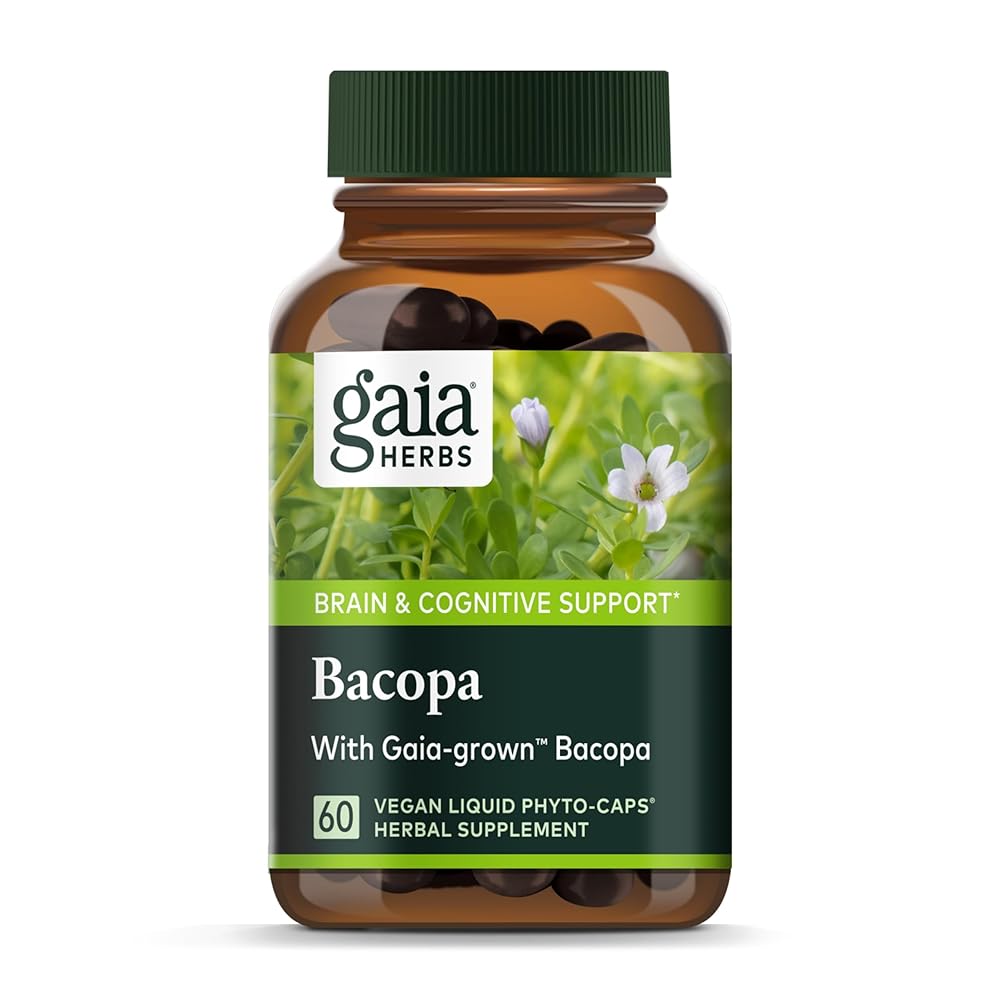 Gaia Herbs Bacopa – Brain and Cognitive Support Herbal Supplement – Made with Bacopa (Bacopa Monnieri) to Help Support a Thriving Mind – 60 Vegan Liquid Phyto-Capsules (Up to…