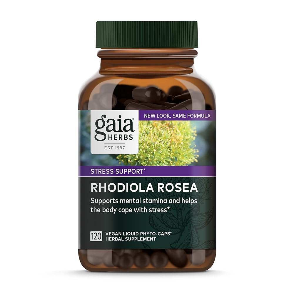 Gaia Herbs Rhodiola Rosea – Stress Support Supplement Traditionally for Supporting Healthy Stamina and Endurance – With Siberian Rhodiola Root Extract – 120 Vegan Liquid…